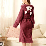 Robe de chambre femme polaire chaude - Vignette | Carolina-Paris