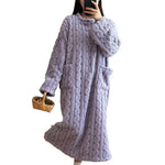 Robe de chambre femme polaire longue - Vignette | Carolina-Paris