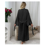 Robe de chambre noire - Vignette | Carolina-Paris
