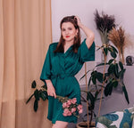 Robe de chambre verte - Vignette | Carolina-Paris