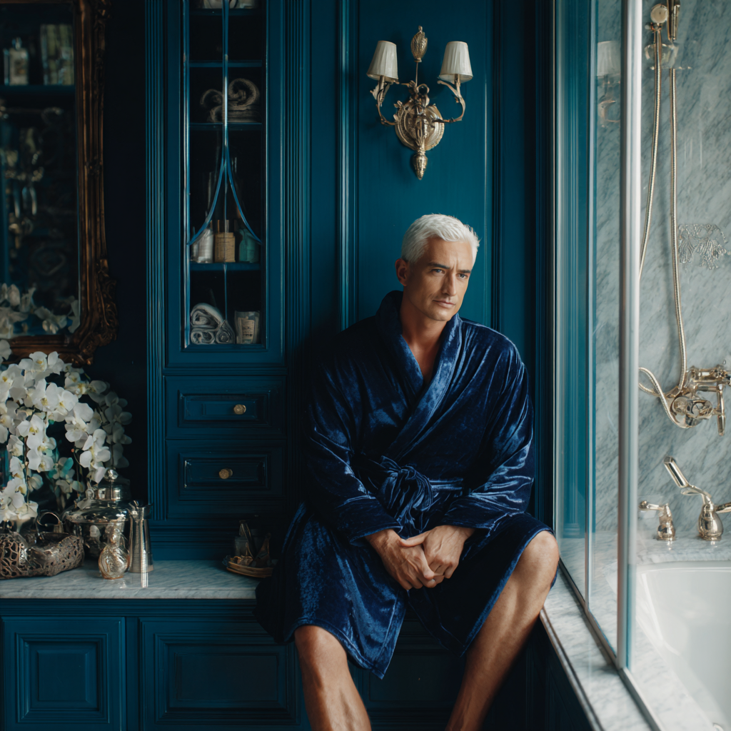 Robe de chambre homme polaire