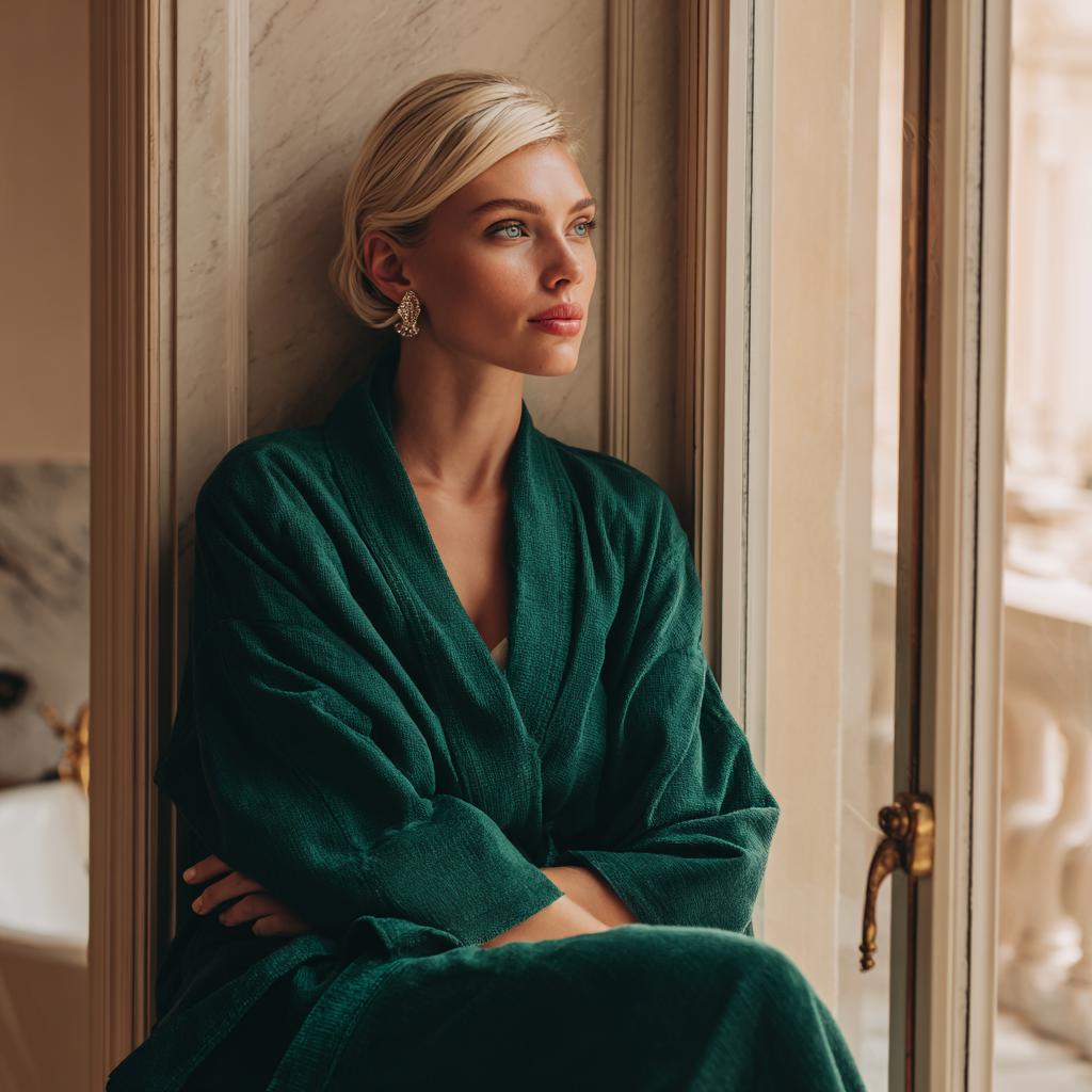 Robe de chambre femme longue