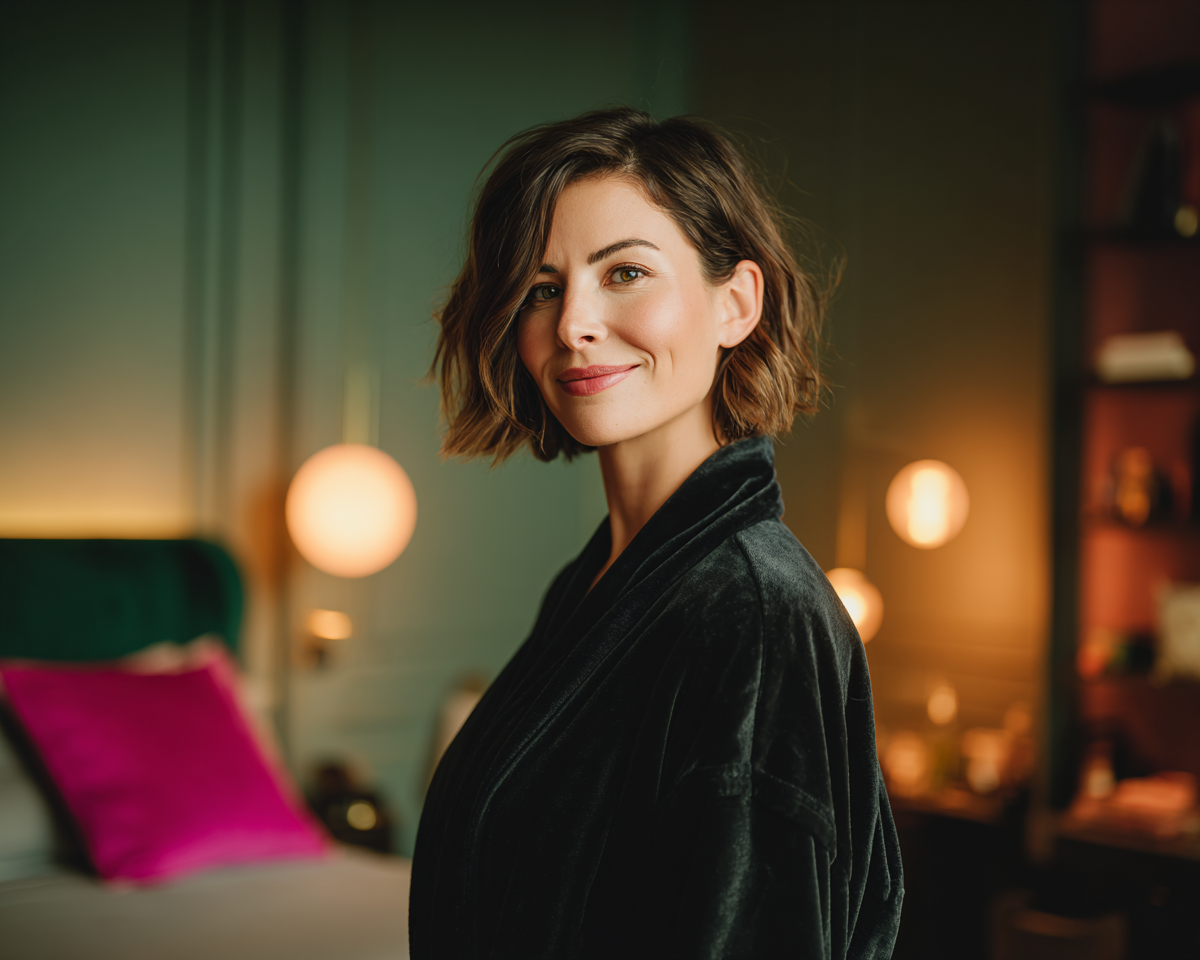 Robe de chambre femme polaire