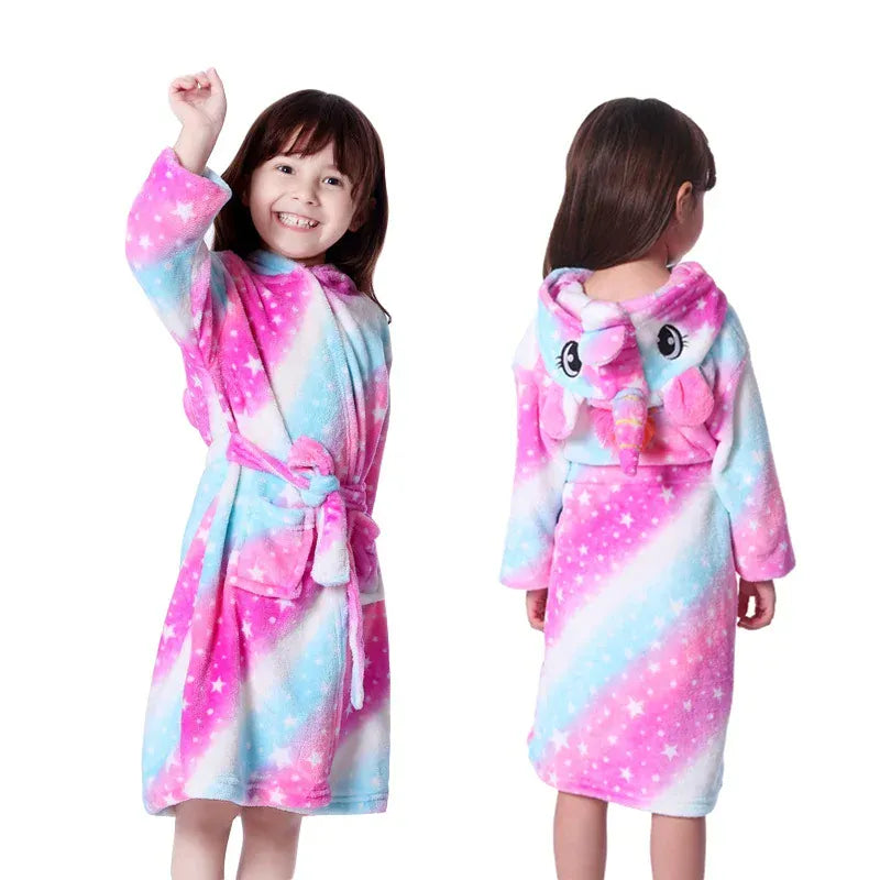 Robe de chambre enfant licorne