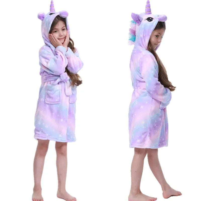 Robe de chambre enfant licorne