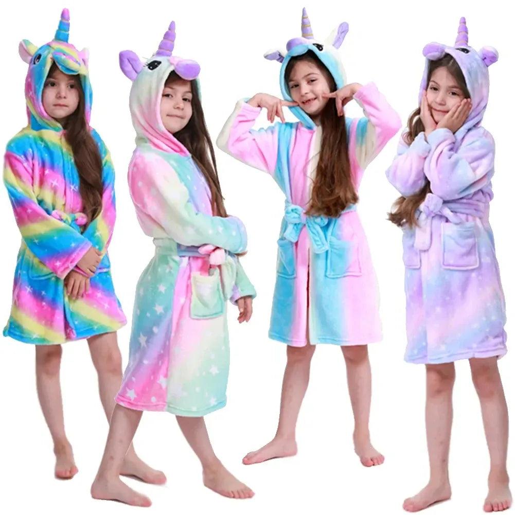 Robe de chambre enfant licorne
