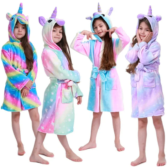 Robe de chambre enfant licorne