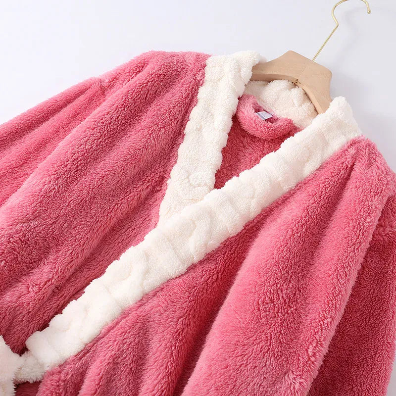 Robe de chambre femme boutonnée