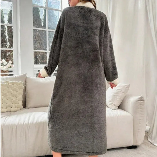 Robe de chambre femme chaude hiver
