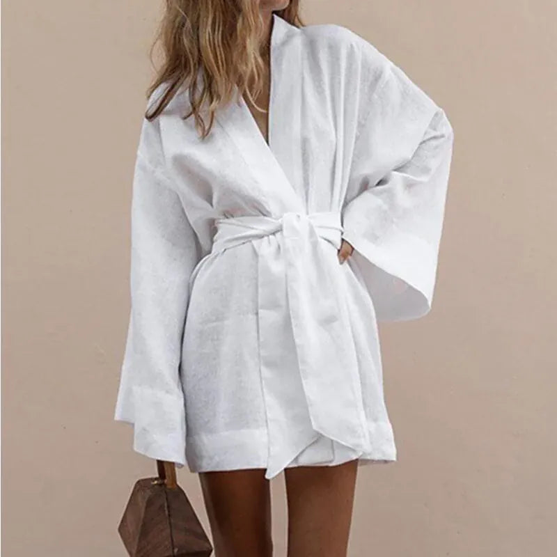 Robe de chambre femme courte