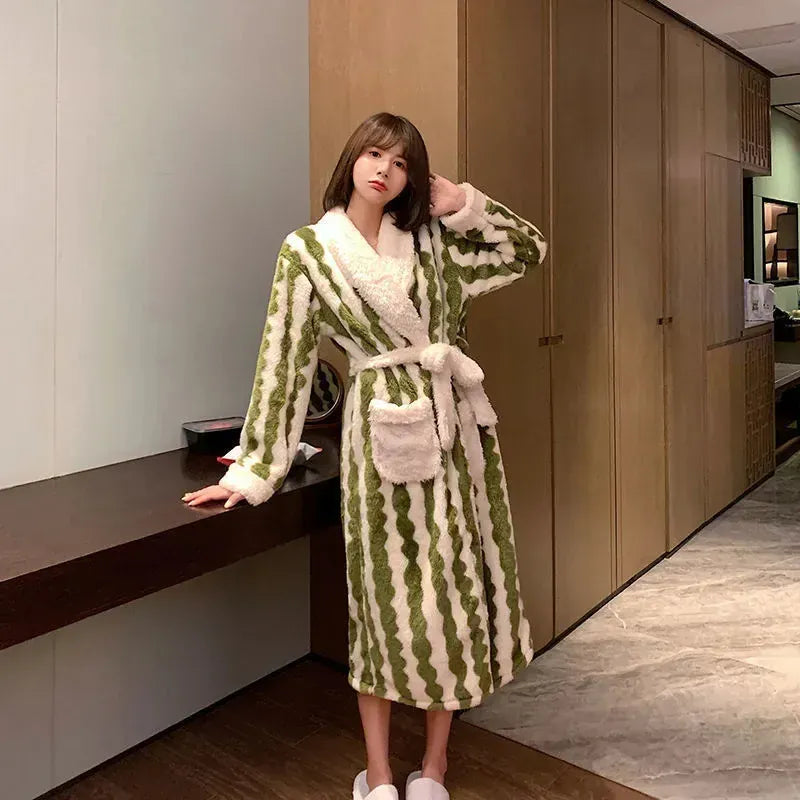 Robe de chambre femme hiver