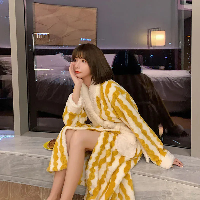 Robe de chambre femme hiver