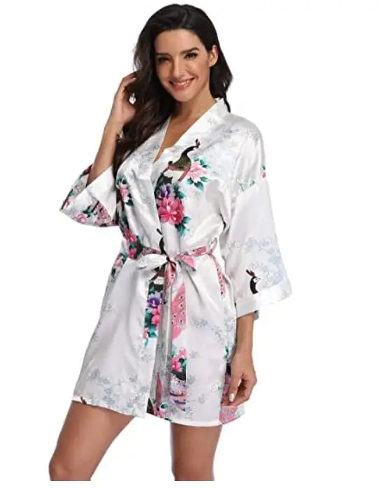 Robe de chambre femme imprimée