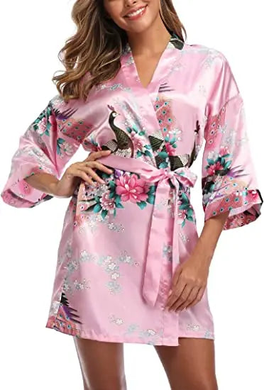 Robe de chambre femme imprimée