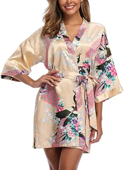 Robe de chambre femme imprimée