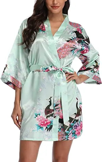Robe de chambre femme imprimée
