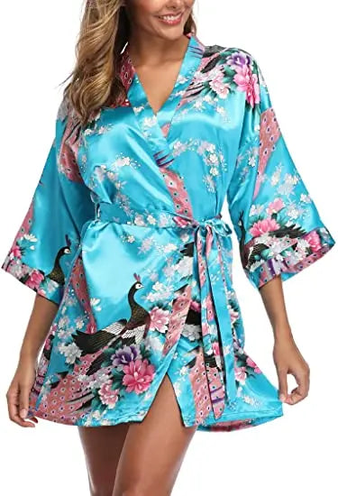 Robe de chambre femme imprimée