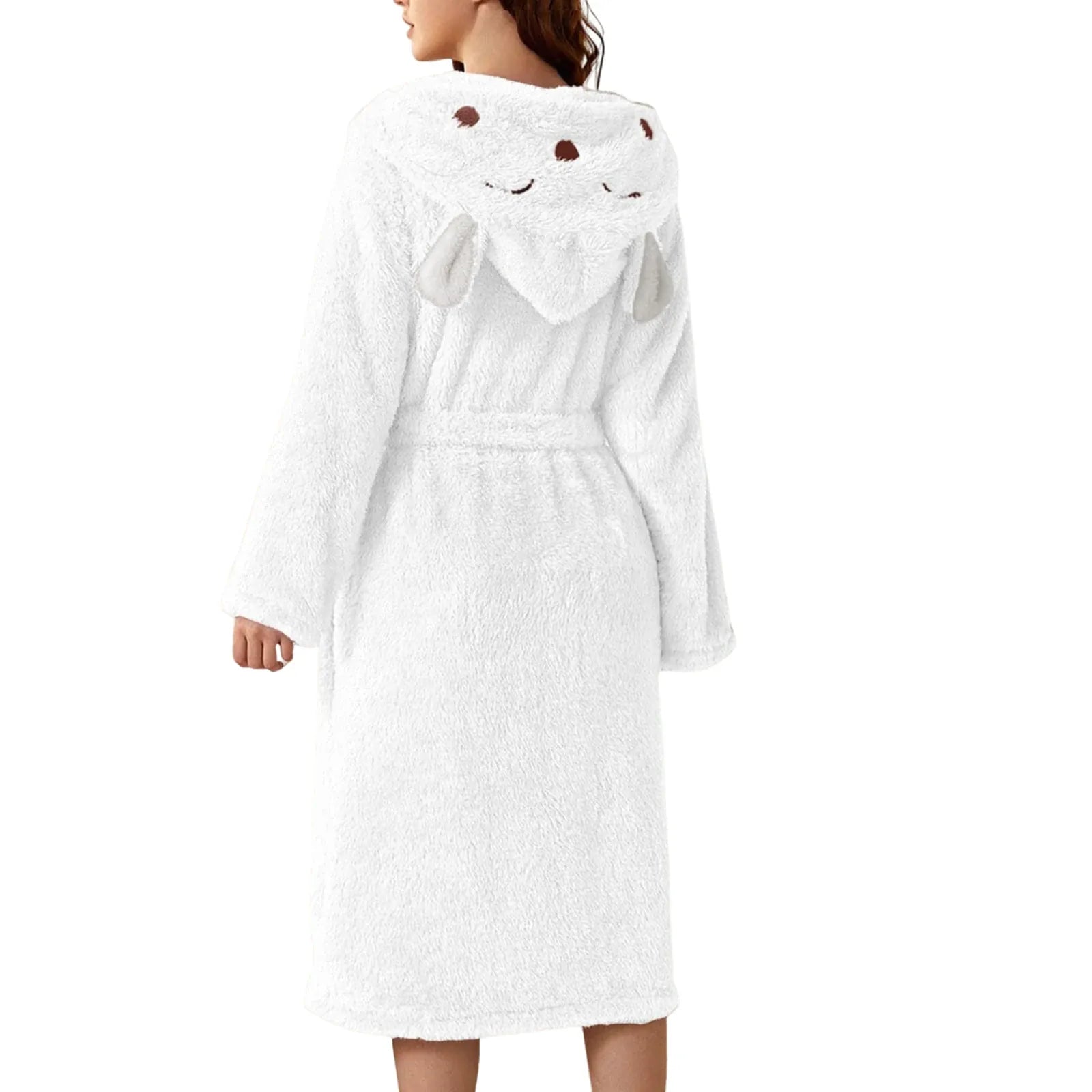 Robe de chambre femme polaire chaude