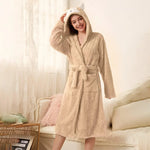 Robe de chambre femme polaire chaude - Vignette | Carolina-Paris