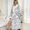 Robe de chambre femme polaire épaisse