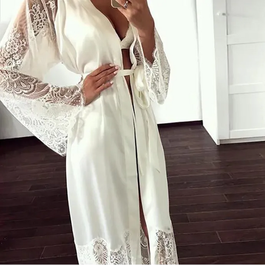Robe de chambre femme satin