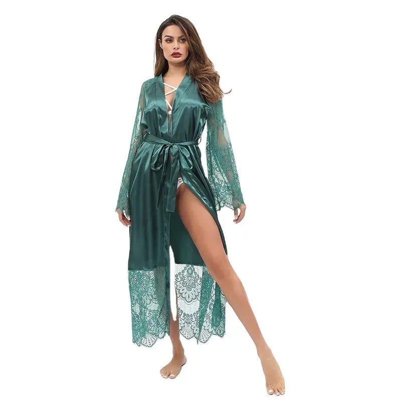Robe de chambre femme satin