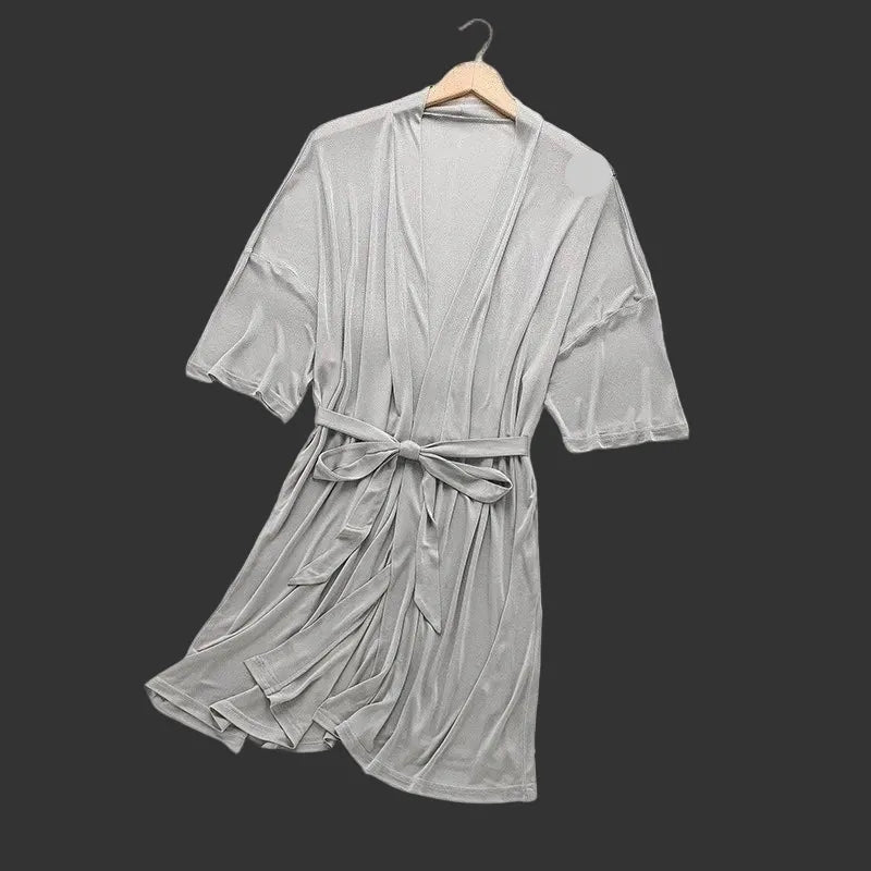 Robe de chambre femme soie
