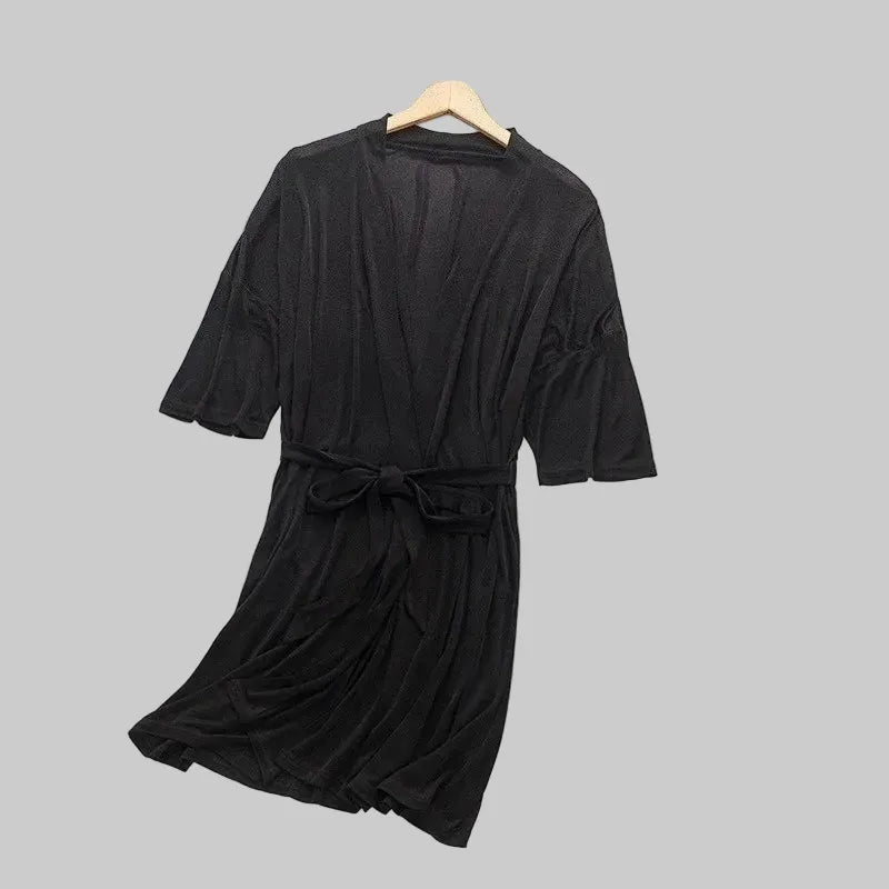 Robe de chambre femme soie