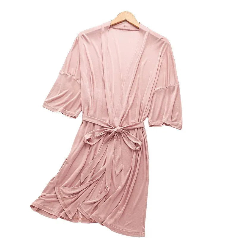 Robe de chambre femme soie