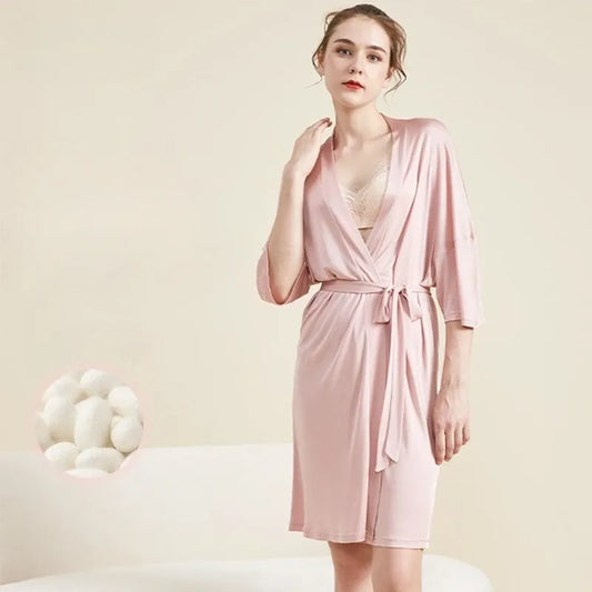 Robe de chambre femme soie