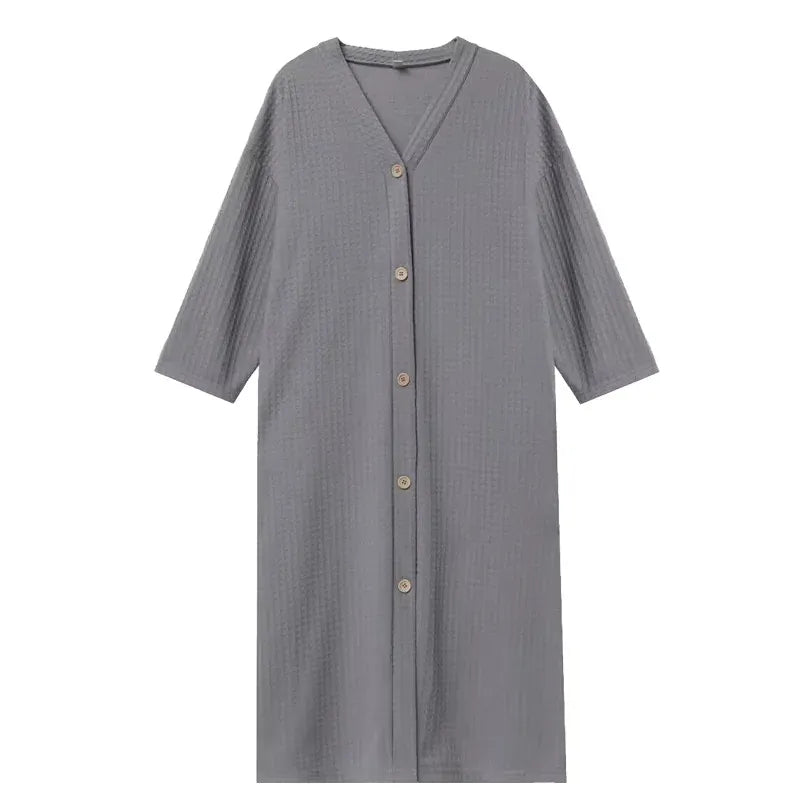 Robe de chambre homme boutonnée