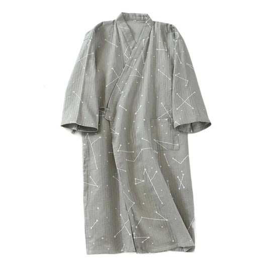 Robe de chambre homme coton