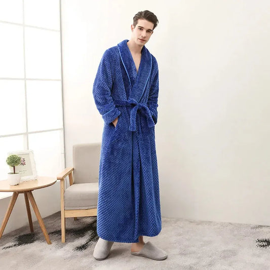 Robe de chambre homme polaire chaude