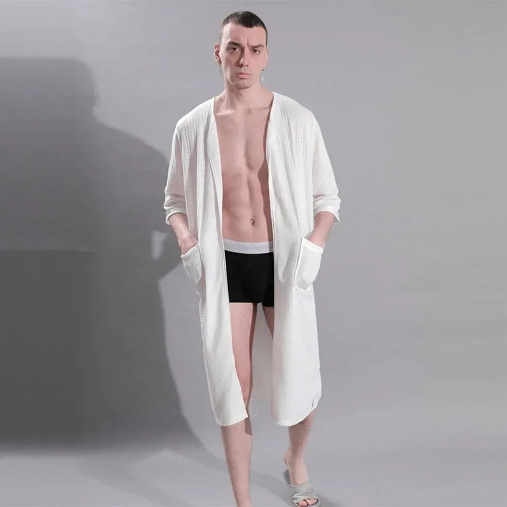 Robe de chambre homme zippée