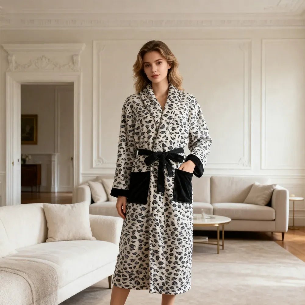 Robe de chambre maison hiver