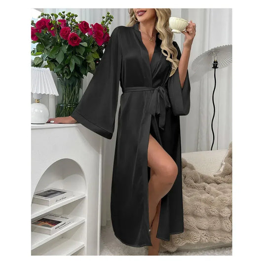 Robe de chambre noire