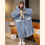 Robe de chambre polaire capuche - Vignette | Carolina-Paris