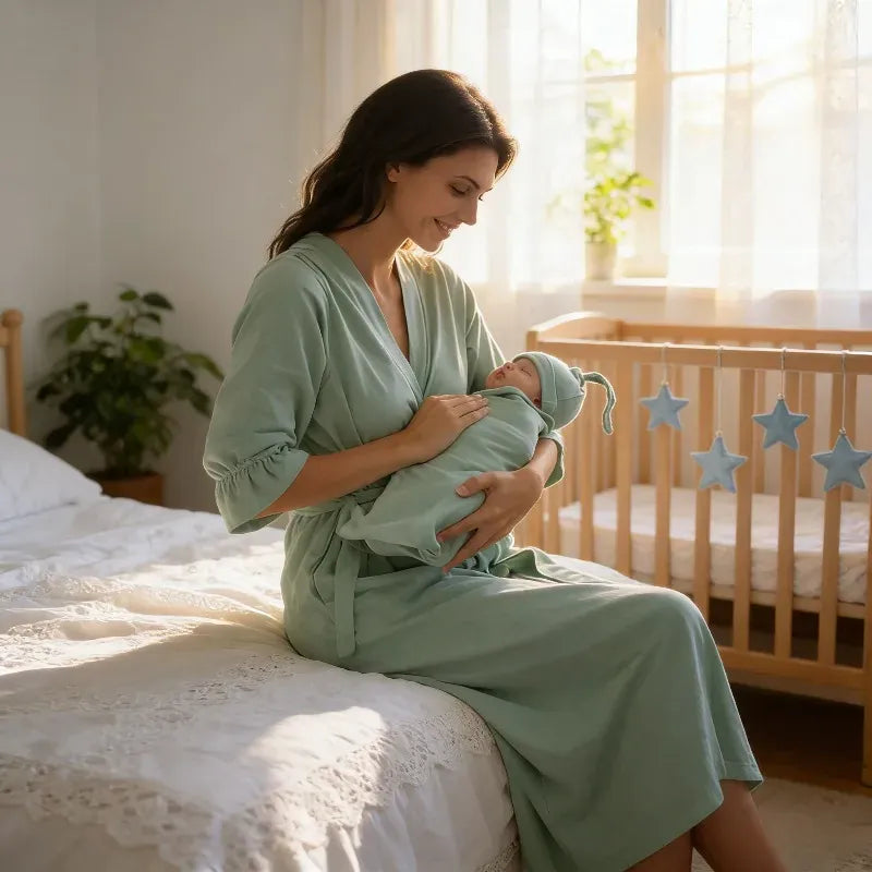 Robe de chambre post-partum