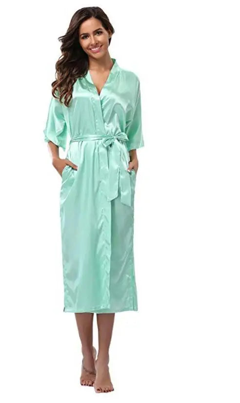 Robe de chambre satin