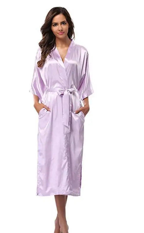 Robe de chambre satin