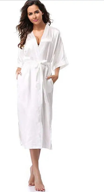 Robe de chambre satin