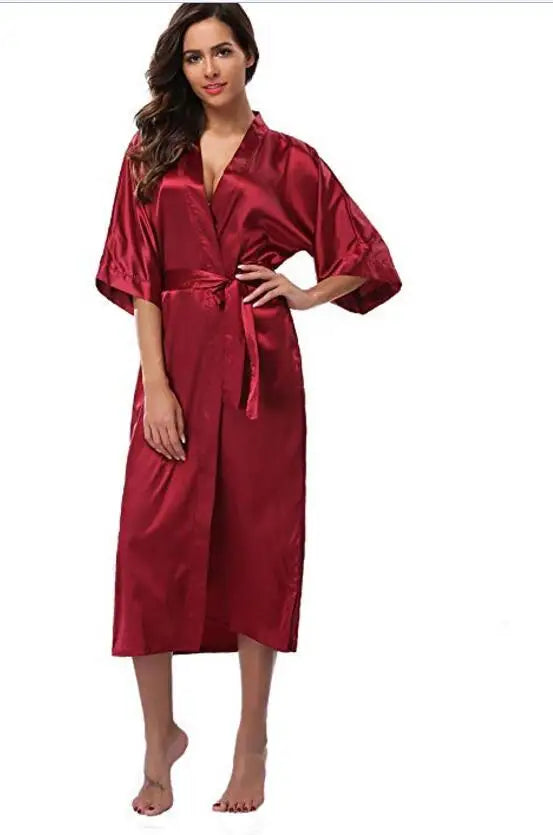 Robe de chambre satin