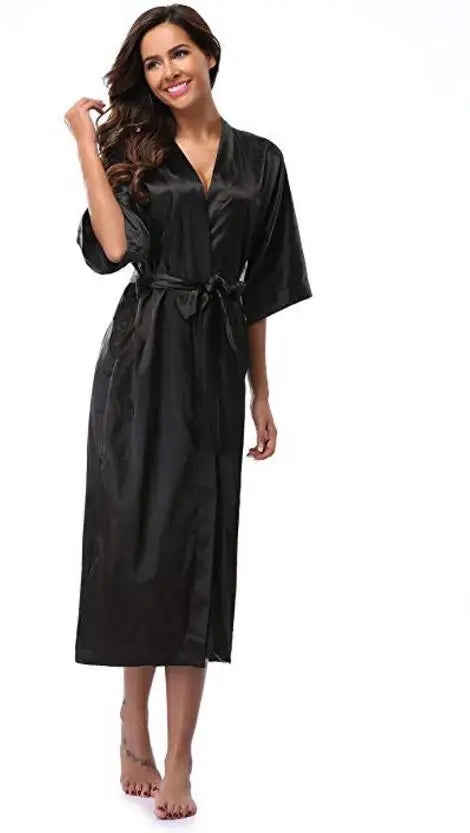 Robe de chambre satin