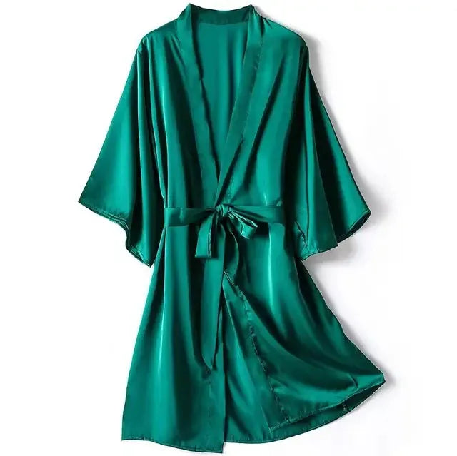 Robe de chambre verte