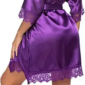 Robe de chambre violette