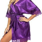 Robe de chambre violette - Vignette | Carolina-Paris